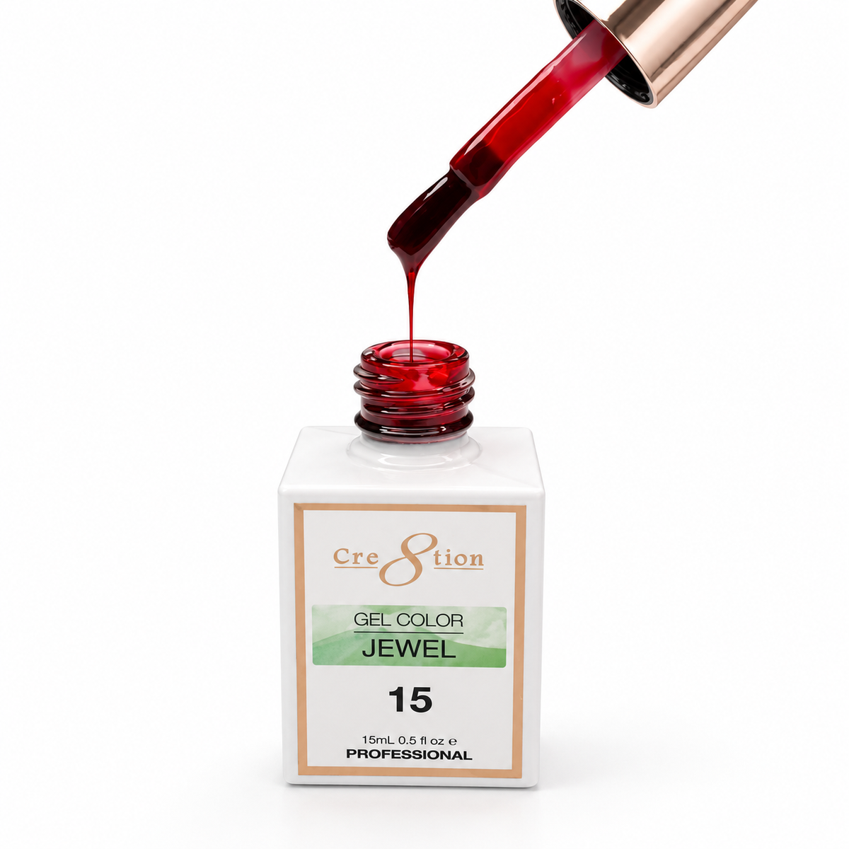 Cre8tion Christmas Reds Jelly Gel Polish – Bright Red & Dark Red | Translucent Jelly Finish for Layering, French Tips & Holiday Nail Art