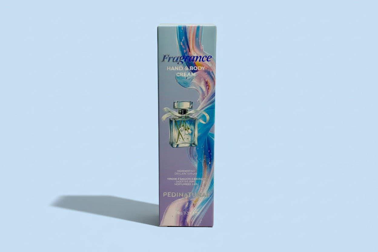 Box of Pedinatura Fragrance Hand & Body Cream on a white background