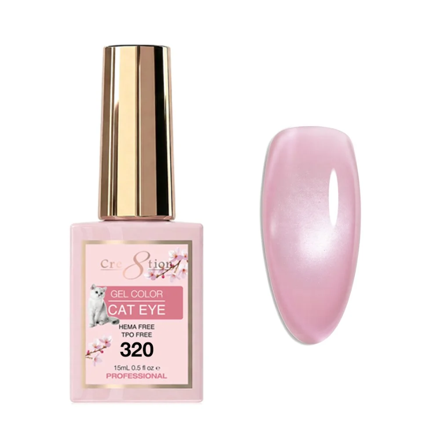 24 Colors Pink Cat Eye Nail Polish – Magnetic Gel Set for Summer Nails with 2 Free Magnets & Free Shipping