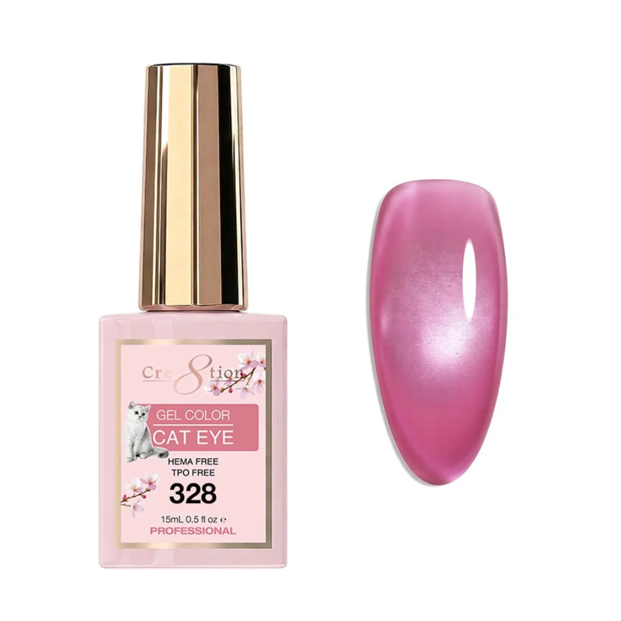 24 Colors Pink Cat Eye Nail Polish – Magnetic Gel Set for Summer Nails with 2 Free Magnets & Free Shipping