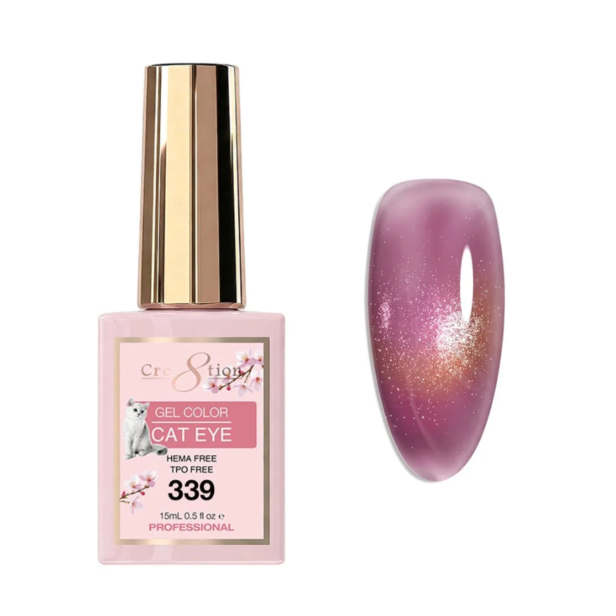24 Colors Pink Cat Eye Nail Polish – Magnetic Gel Set for Summer Nails with 2 Free Magnets & Free Shipping