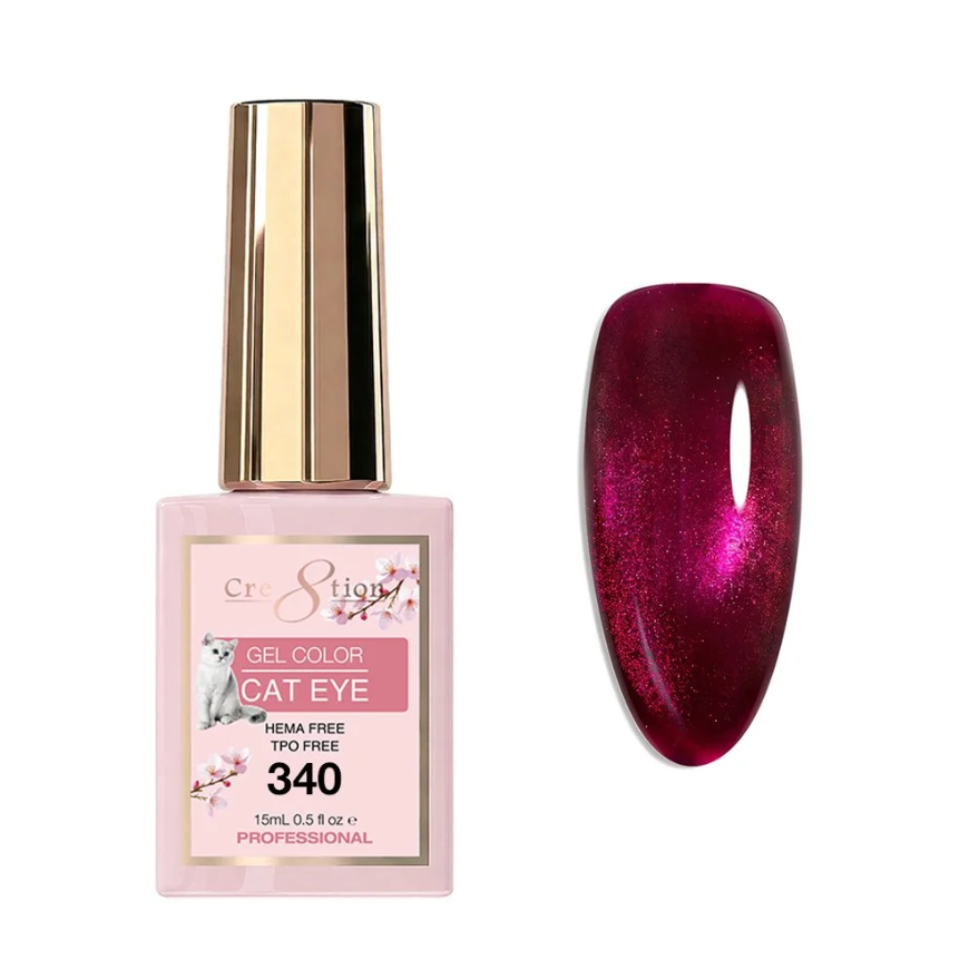 24 Colors Pink Cat Eye Nail Polish – Magnetic Gel Set for Summer Nails with 2 Free Magnets & Free Shipping