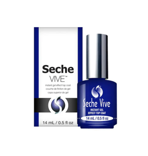 Seche Vive Instant Gel Like Effect Top Coat – Fast Drying High Shine Top Coat, No Lamp Required, Easy Removal