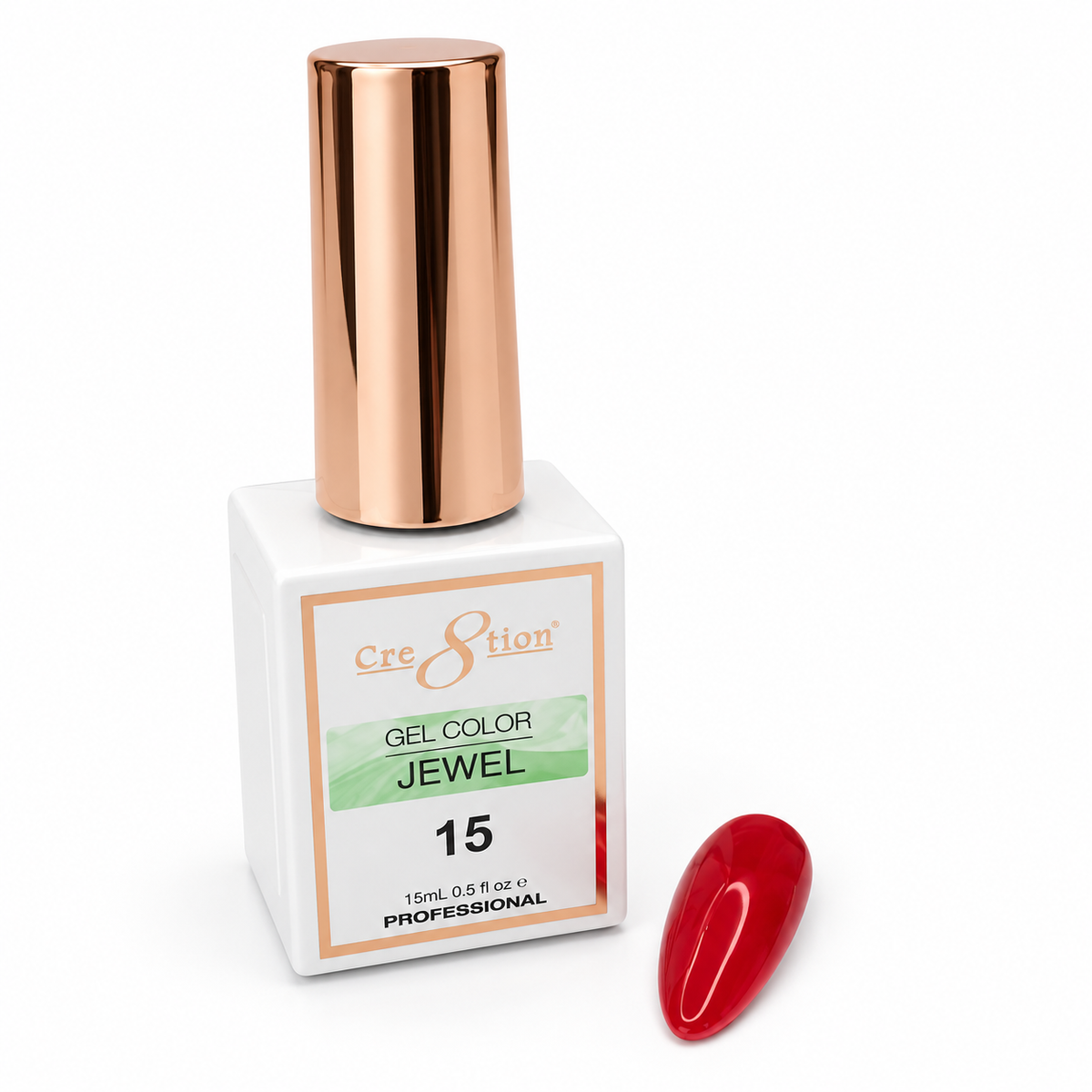 Cre8tion Christmas Reds Jelly Gel Polish – Bright Red & Dark Red | Translucent Jelly Finish for Layering, French Tips & Holiday Nail Art