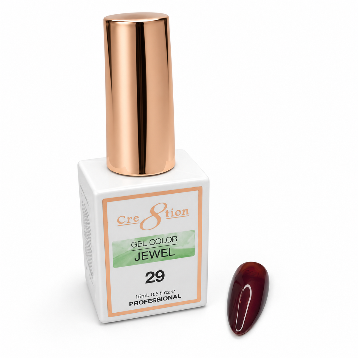 Cre8tion Fall Jelly Gel Polish – Burnt Orange, Light Brown & Dark Wood | Translucent Jelly Finish for Layering, Ombré & Autumn Nail Art