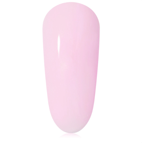 Pink nail polish on a white background