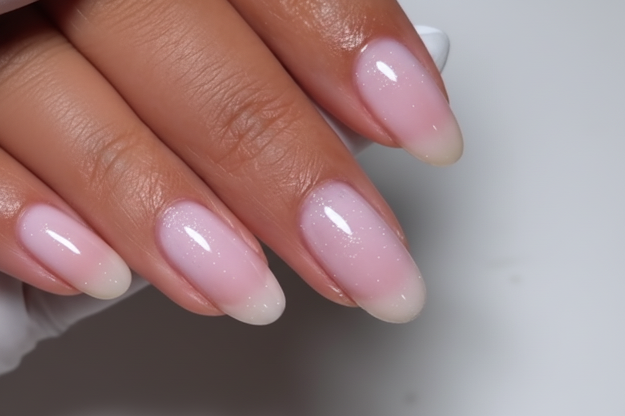 The Gel Bottle Plush BIAB™ | Elegant Pink & Silver Shimmer Builder Gel, Buildable, TPO & HEMA-Free