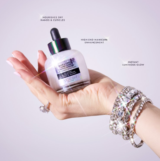 Voesh Noble Diamond Hand & Cuticle Elixir – Hydrating Glow Treatment with Real Diamond Powder