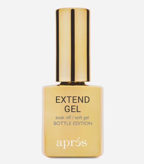 Aprés Nail Extend Gel - 15mL Gold Bottle | Professional Soft Gel for Gel-X Tips & Nail Extensions