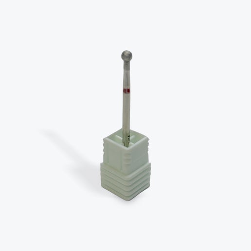 3/32" Ball Shape Cuticle Cleaner Drill Bit – Fine Grit Professional Safety Carbide Nail Bit – For Cuticle & Dead Skin Prep – Compatible with All E-Files