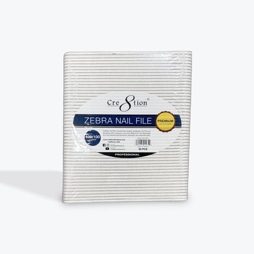 Cre8tion Zebra Nail File 50pcs